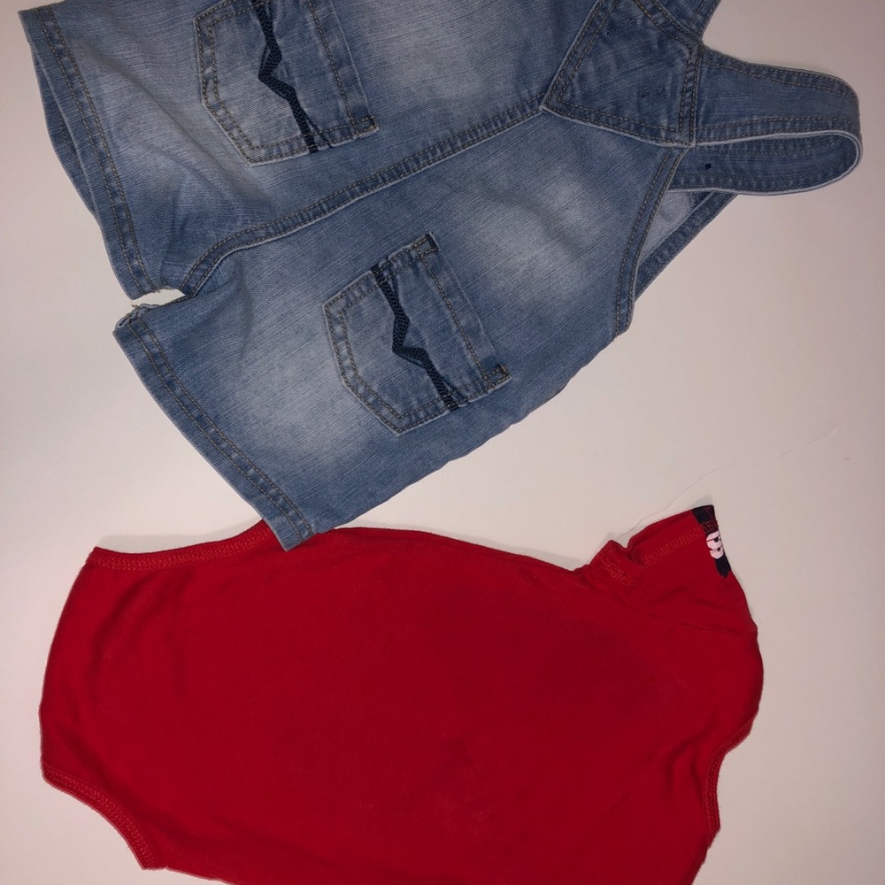 Guess overall set for baby boy